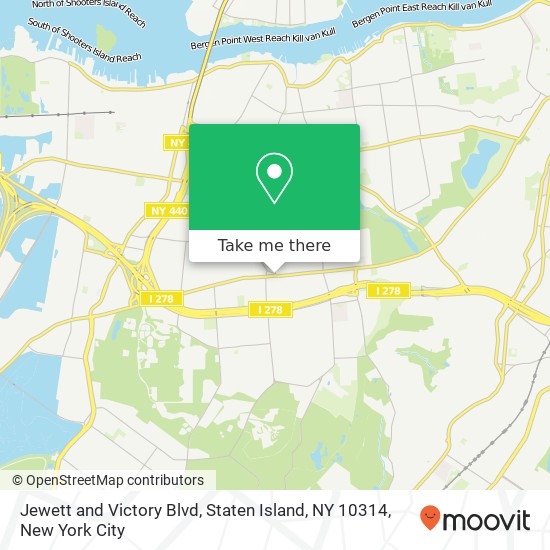 Jewett and Victory Blvd, Staten Island, NY 10314 map