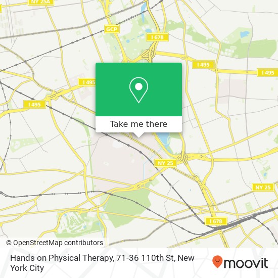 Hands on Physical Therapy, 71-36 110th St map