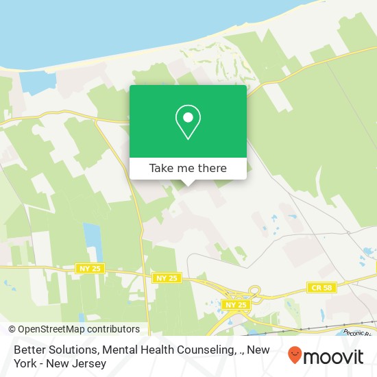 Mapa de Better Solutions, Mental Health Counseling, ., 62 Youngs Ave