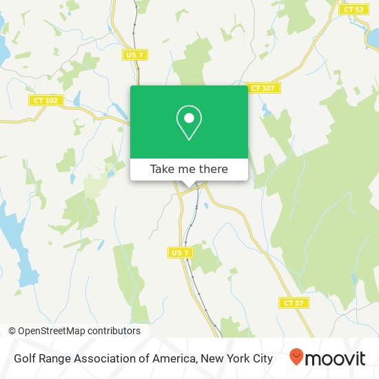 Golf Range Association of America map