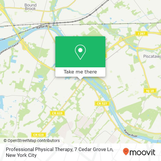 Mapa de Professional Physical Therapy, 7 Cedar Grove Ln