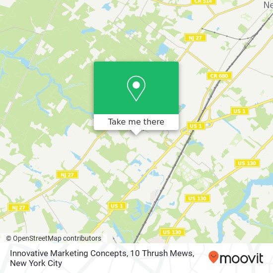 Mapa de Innovative Marketing Concepts, 10 Thrush Mews