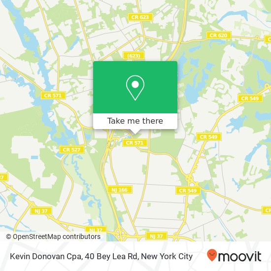 Kevin Donovan Cpa, 40 Bey Lea Rd map