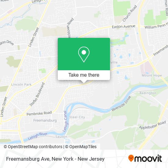 Freemansburg Ave map