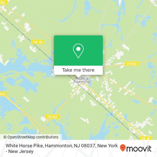 White Horse Pike, Hammonton, NJ 08037 map