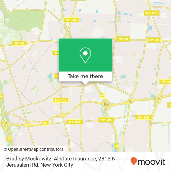Bradley Moskowitz: Allstate Insurance, 2813 N Jerusalem Rd map