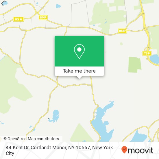 Mapa de 44 Kent Dr, Cortlandt Manor, NY 10567