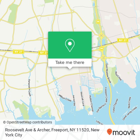 Mapa de Roosevelt Ave & Archer, Freeport, NY 11520