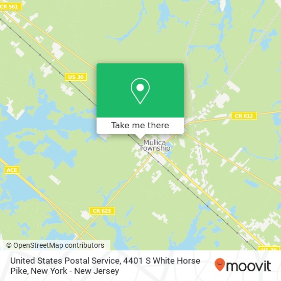 Mapa de United States Postal Service, 4401 S White Horse Pike