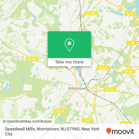 Speedwell Mills, Morristown, NJ 07960 map