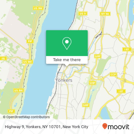 Mapa de Highway 9, Yonkers, NY 10701