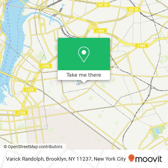 Varick Randolph, Brooklyn, NY 11237 map