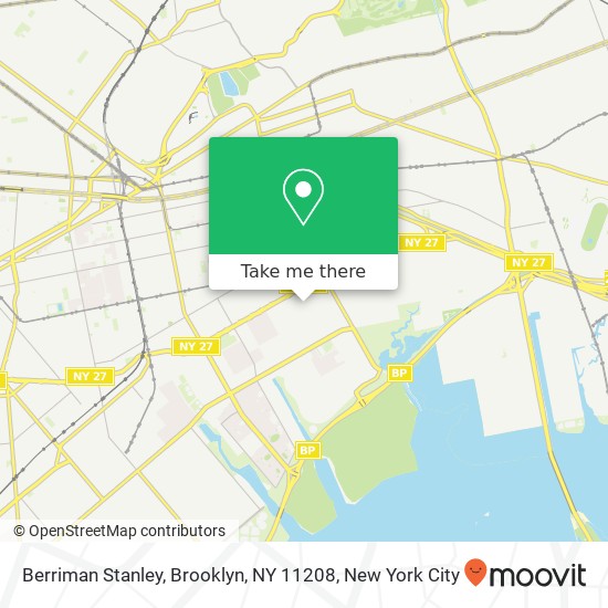 Mapa de Berriman Stanley, Brooklyn, NY 11208