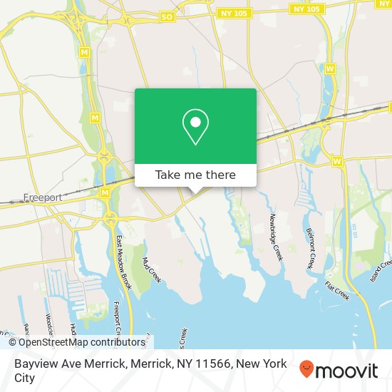 Bayview Ave Merrick, Merrick, NY 11566 map