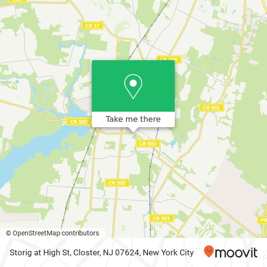 Mapa de Storig at High St, Closter, NJ 07624