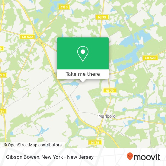 Mapa de Gibson Bowen, Marlboro, NJ 07746