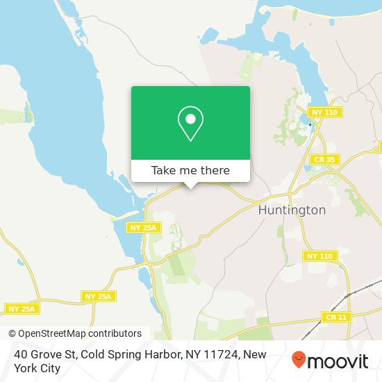 Mapa de 40 Grove St, Cold Spring Harbor, NY 11724