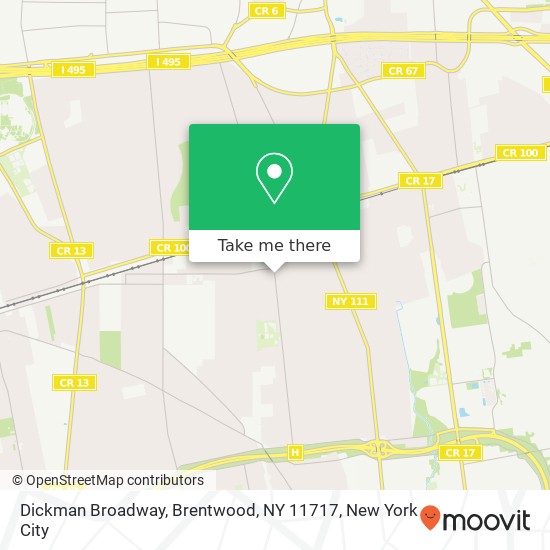 Dickman Broadway, Brentwood, NY 11717 map