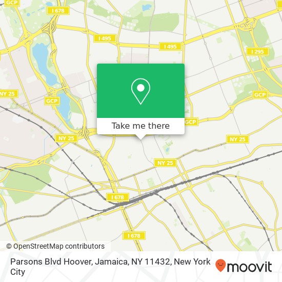Mapa de Parsons Blvd Hoover, Jamaica, NY 11432