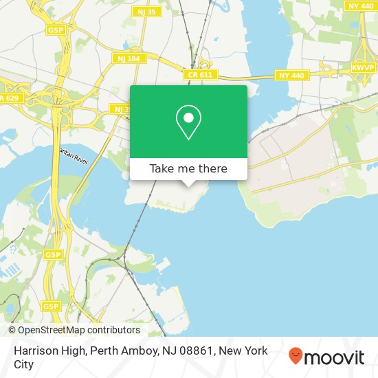 Mapa de Harrison High, Perth Amboy, NJ 08861