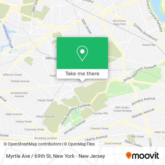 Myrtle Ave / 69th St map