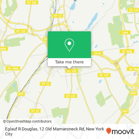 Mapa de Eglauf R Douglas, 12 Old Mamaroneck Rd