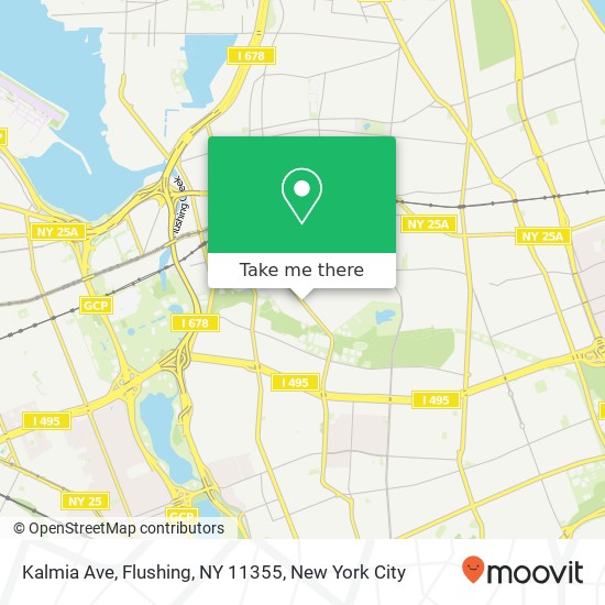 Mapa de Kalmia Ave, Flushing, NY 11355
