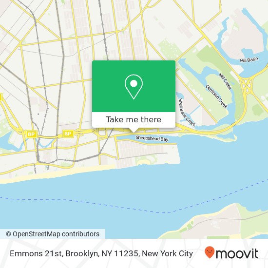 Mapa de Emmons 21st, Brooklyn, NY 11235