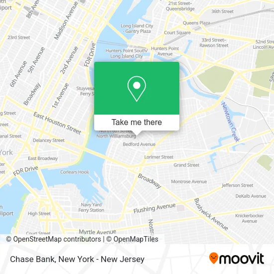 Chase Bank map