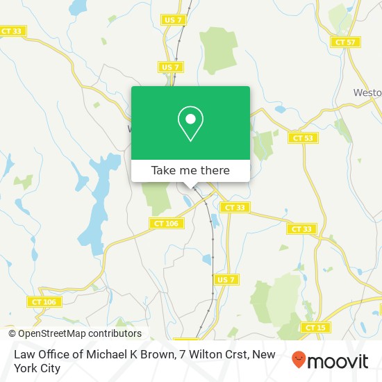 Law Office of Michael K Brown, 7 Wilton Crst map