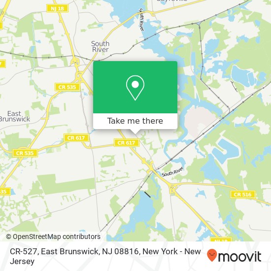 CR-527, East Brunswick, NJ 08816 map