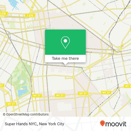 Super Hands NYC, map