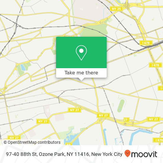 Mapa de 97-40 88th St, Ozone Park, NY 11416