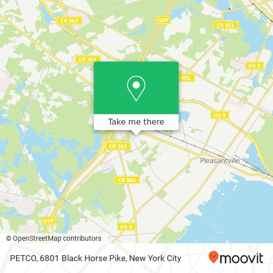 PETCO, 6801 Black Horse Pike map