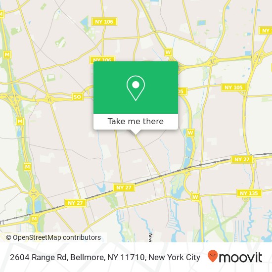 2604 Range Rd, Bellmore, NY 11710 map