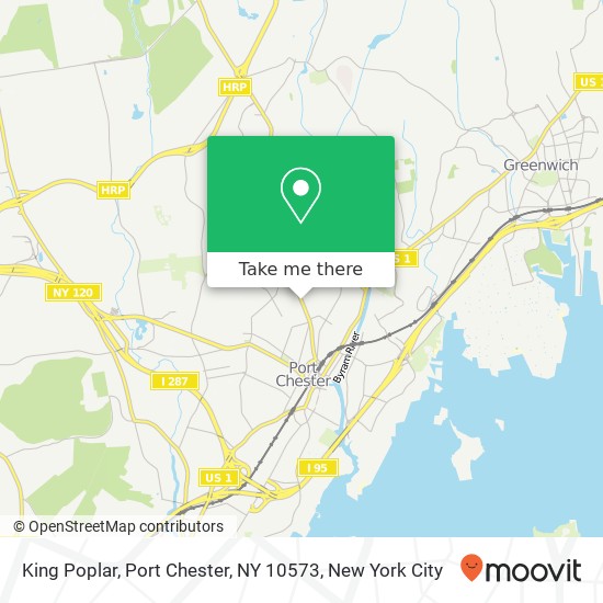 King Poplar, Port Chester, NY 10573 map
