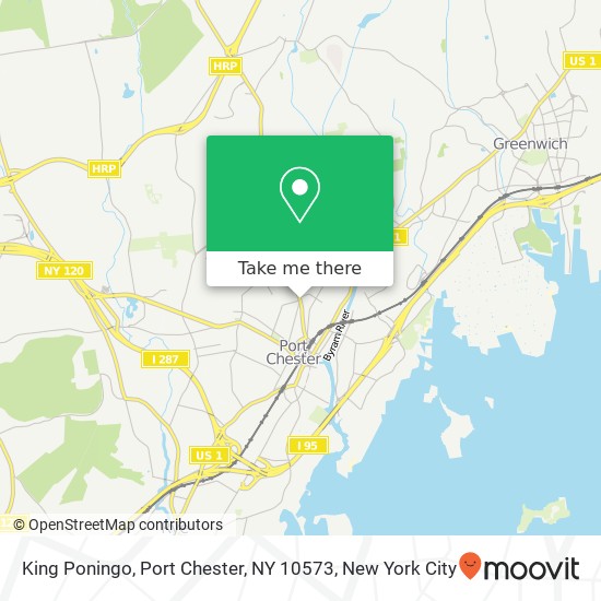 King Poningo, Port Chester, NY 10573 map