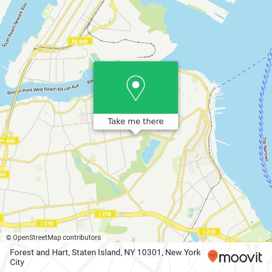 Mapa de Forest and Hart, Staten Island, NY 10301