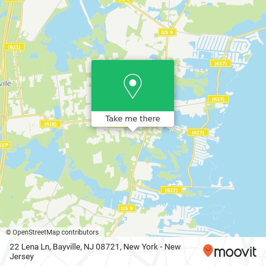 22 Lena Ln, Bayville, NJ 08721 map