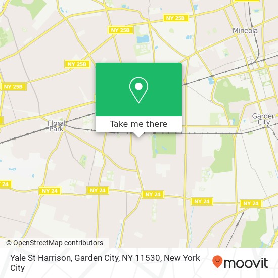Yale St Harrison, Garden City, NY 11530 map