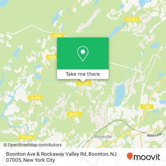 Boonton Ave & Rockaway Valley Rd, Boonton, NJ 07005 map