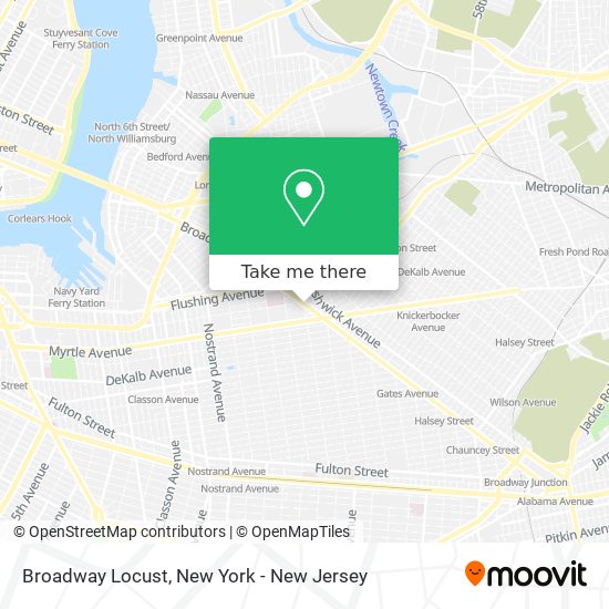 Mapa de Broadway Locust