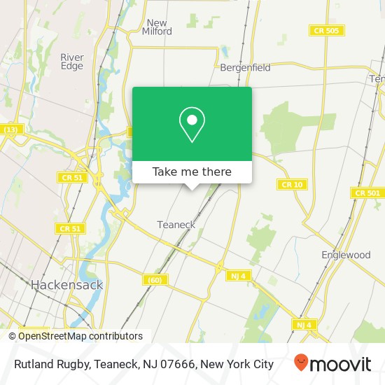 Rutland Rugby, Teaneck, NJ 07666 map