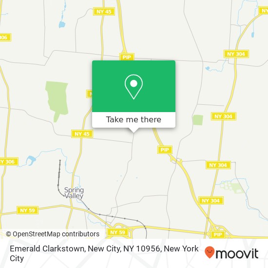 Mapa de Emerald Clarkstown, New City, NY 10956