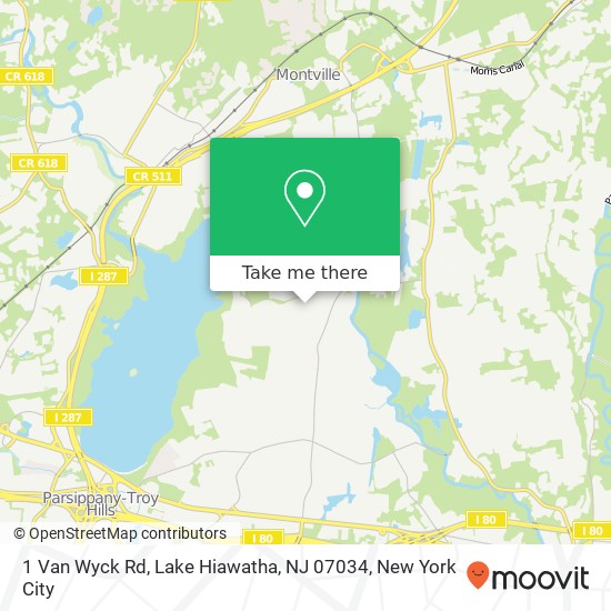 1 Van Wyck Rd, Lake Hiawatha, NJ 07034 map