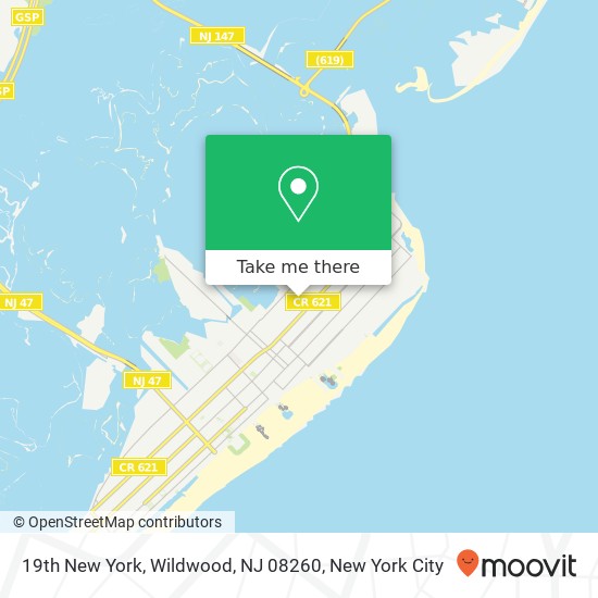 19th New York, Wildwood, NJ 08260 map