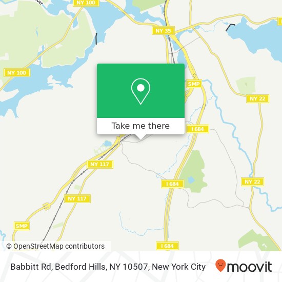 Mapa de Babbitt Rd, Bedford Hills, NY 10507