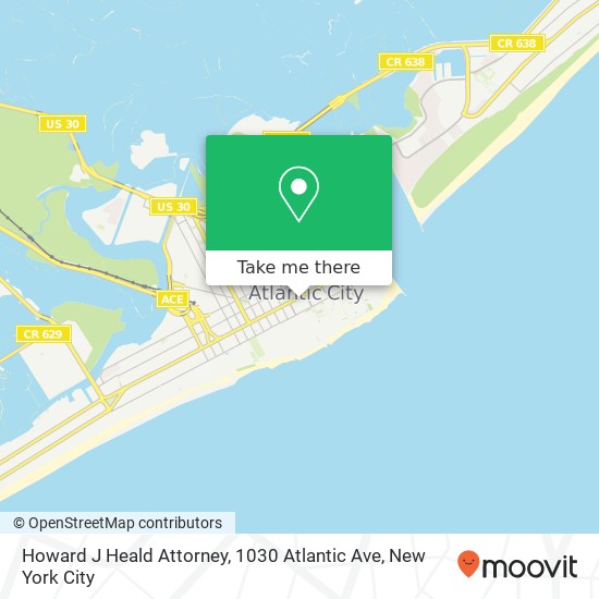 Howard J Heald Attorney, 1030 Atlantic Ave map