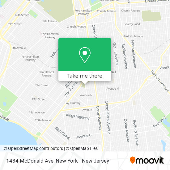 1434 McDonald Ave map
