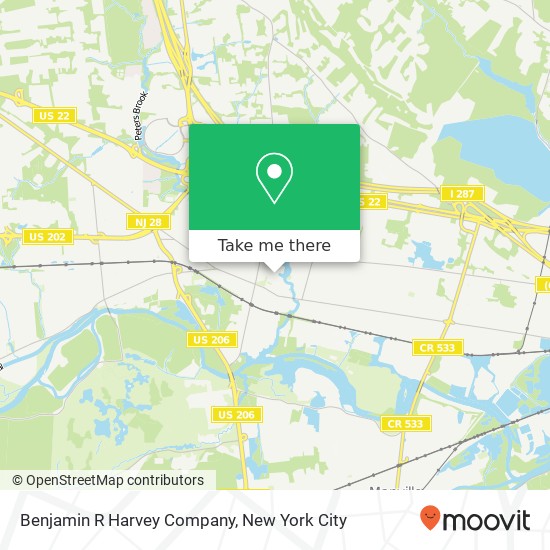 Mapa de Benjamin R Harvey Company